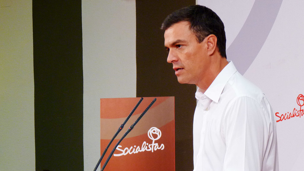 Pedro Sánchez durante un evento en Mérida
